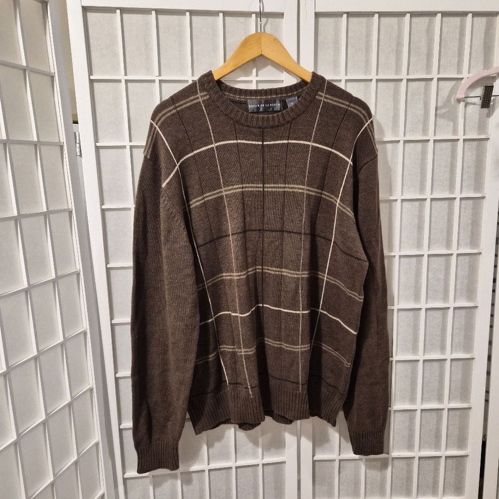 Vintage Cotton Brown Sweater Sz XL